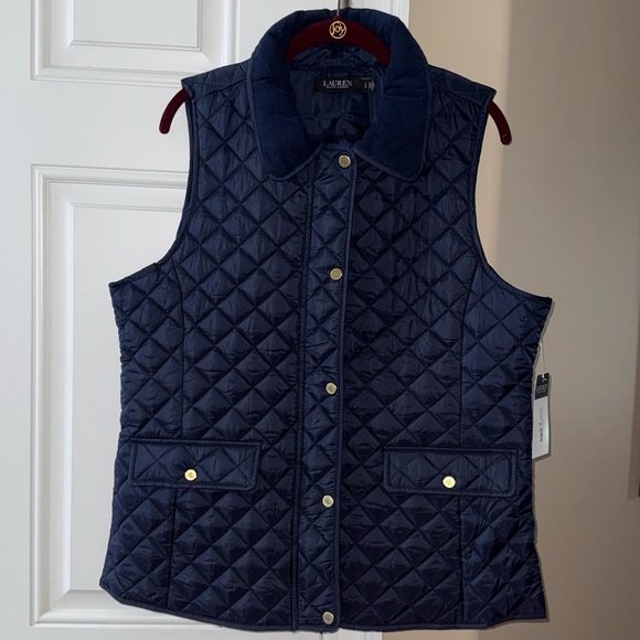 Lauren Ralph Lauren Quilt Vest in Dark Navy, Size Large, NWT - Picture 2 of 11